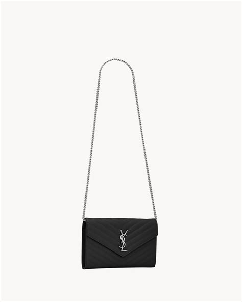 ysl cassandre matelasse chain wallet|CLASSIC CASSANDRE CHAIN WALLET IN GRAIN .